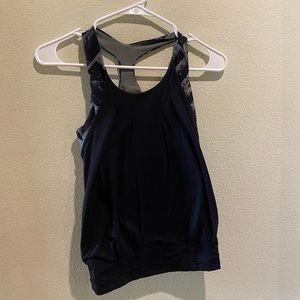 GIRLS IVIVVA BY LULULEMON BLACK TANK TOP